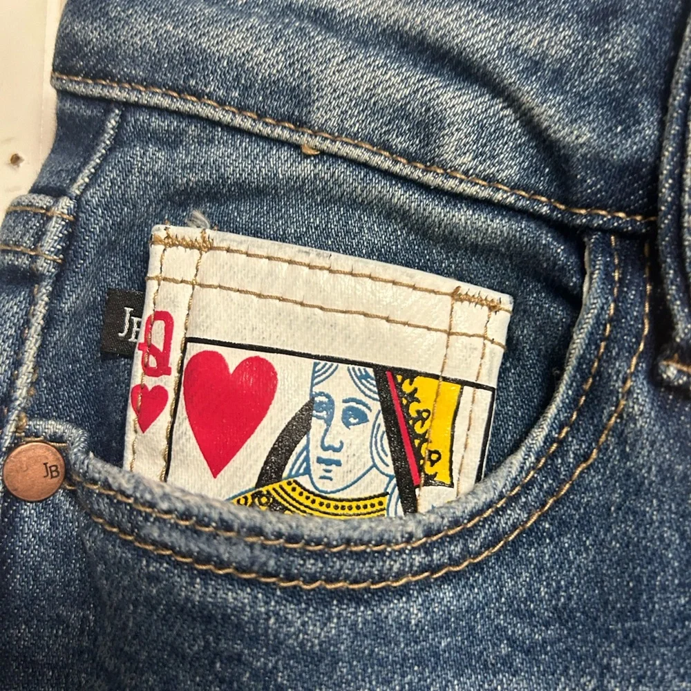 Judy Blue Hi-Rise Queen Of Hearts Boyfriend Jeans Size 1/25 Style #88569 NWT - Picture 6 of 10